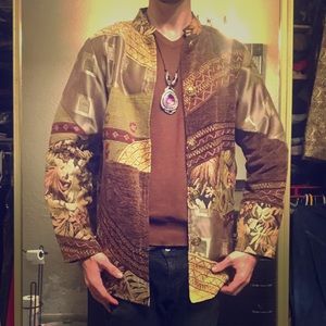 Beautiful Alex Kim Patchwork Jacket Sz M